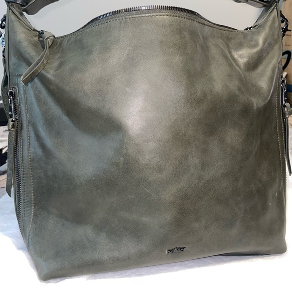 BOTKIER Leather Samantha Hobo Shoulder Bag in Army green - Picture 11 of 11